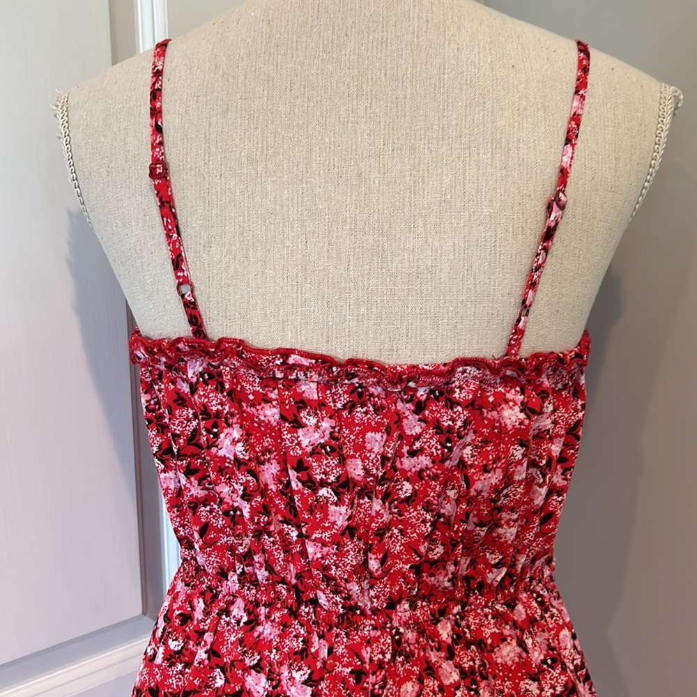 BOG COLLECTIVE PINK AND RED FLORAL JUMPSUIT - Picture 4 of 9
